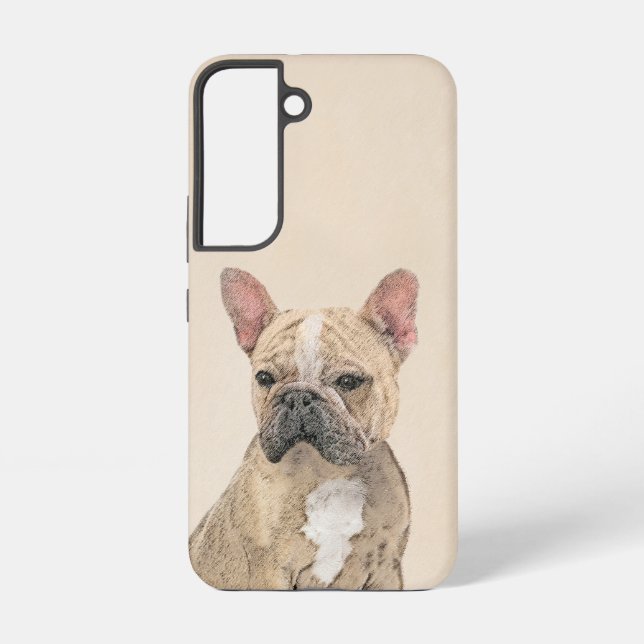 French Bulldog (Sable) Painting - Cute Original Do Samsung Galaxy S22 Case (Back)