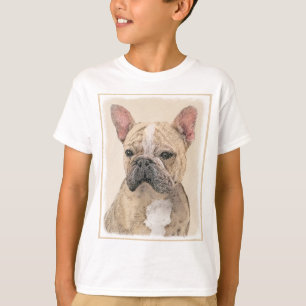 French Bulldog (Sable) Painting - Cute Original Do T-Shirt