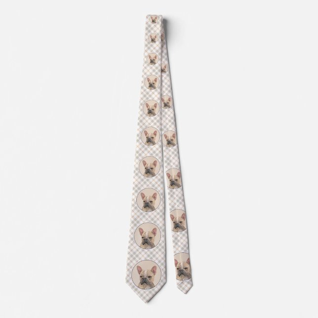 French Bulldog (Sable) Painting - Cute Original Do Tie (Front)