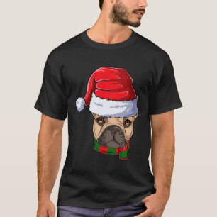 French Bulldog Santa Claus Apparel Christmas Dog K T-Shirt