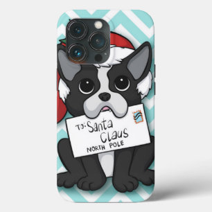 French bulldog Santa Claus Holiday iPhone 13 Pro Case