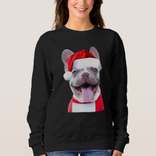 French Bulldog Santa Costume Cute Dog Frenchie Sweatshirt
