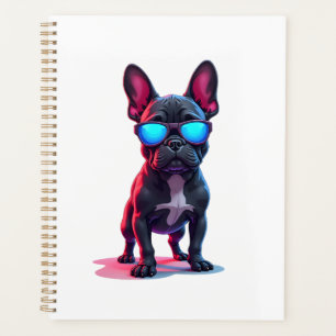 French Bulldog SciFi Wearing Cool Sunglasses Planner