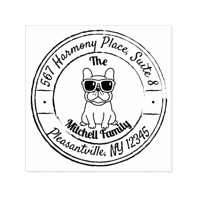 French Bulldog Self-inking Stamp (Design)
