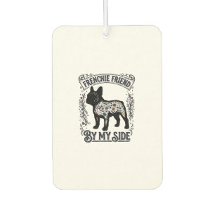 French Bulldog Shirt Vintage Floral Dog Lover Art_ Air Freshener