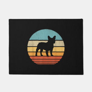 french bulldog silhouette 60s 70s gifts dog doormat