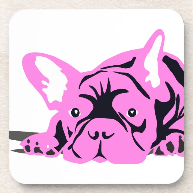 French Bulldog Silhouette Coaster (Front)