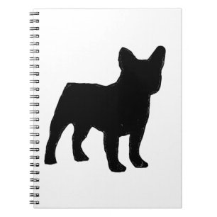 french bulldog silhouette notebook