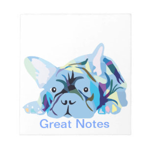 French Bulldog Silhouette Notepad