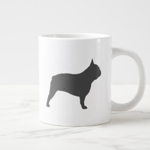 French Bulldog Silhouettes Frenchie Dogs Large Coffee Mug