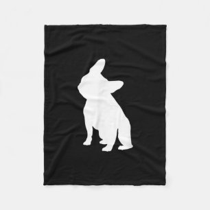 french bulldog simple frenchie cute gift fleece blanket