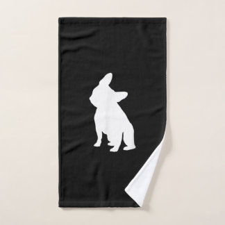 french bulldog simple | frenchie cute gift hand towel