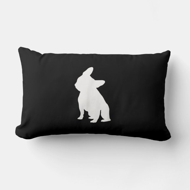 french bulldog simple | frenchie cute gift lumbar pillow (Front)