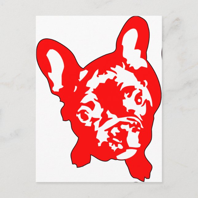 French Bulldog sitting Postcard (Front)