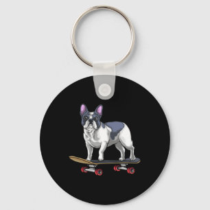 French Bulldog Skateboard Skateboarding For Men Wo Keychain