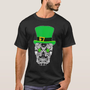 French Bulldog Skull Dog St Patricks Day T-Shirt