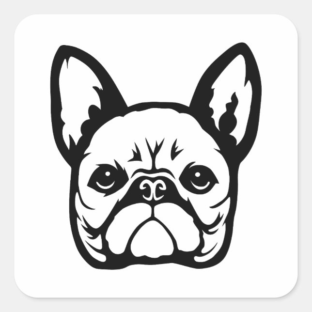 French Bulldog  Square Sticker (Front)