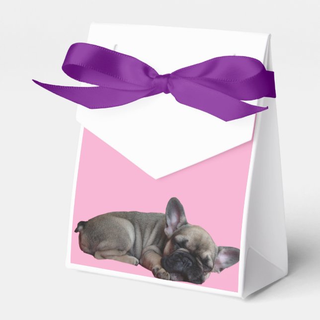 French Bulldog Stars French Bulldog Favor Box (Front Side)