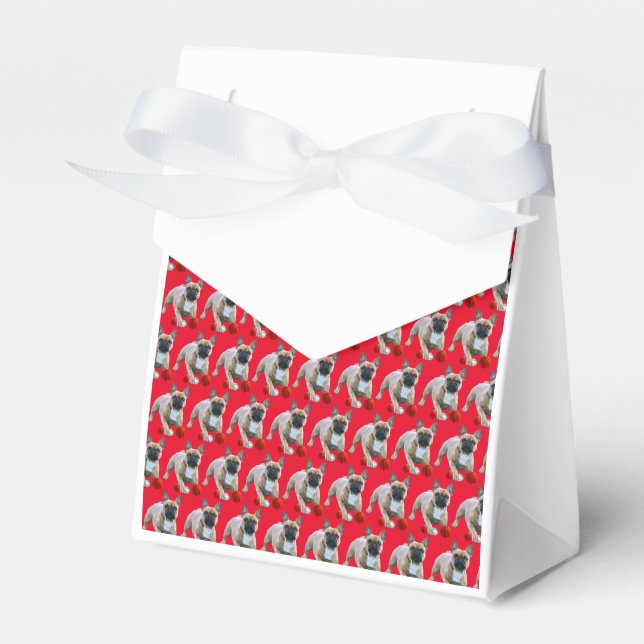 French Bulldog Stars French Bulldog Favor Box (Front Side)