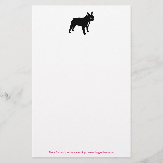 French Bulldog Stationery (Front)
