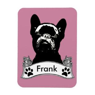 French Bulldog Stencil Personalized Magnet