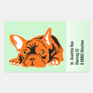 French Bulldog Sticker with text