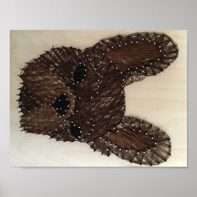 French Bulldog String Art Poster (Front)