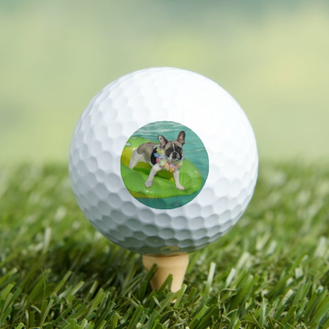 French Bulldog Summer French Bulldog Golf Balls (Insitu Tee)