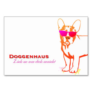 French Bulldog Tablecard Table Number