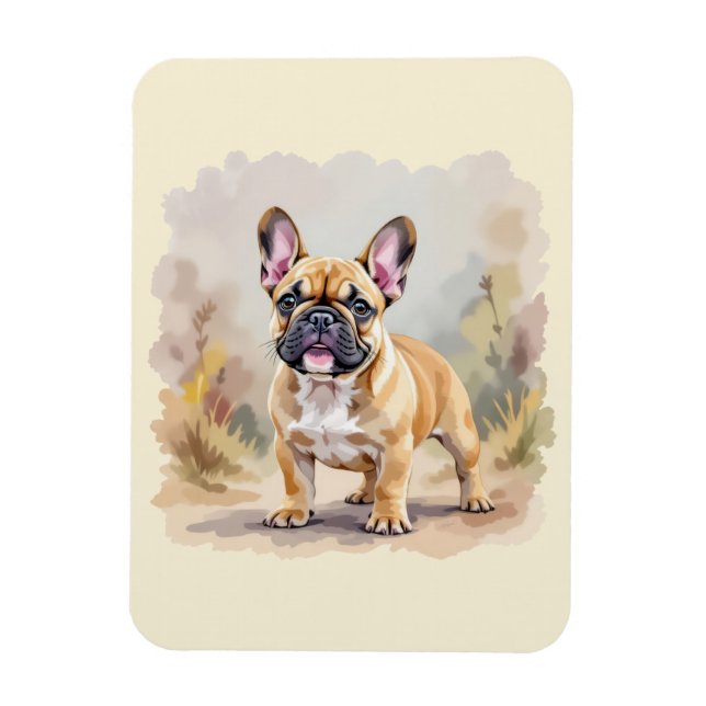 French Bulldog Tan Fawn-Colored Cute Frenchie Dog Magnet (Vertical)