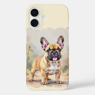 French Bulldog Tan Fawn-Coloured Cute Frenchie Dog iPhone 16 Case