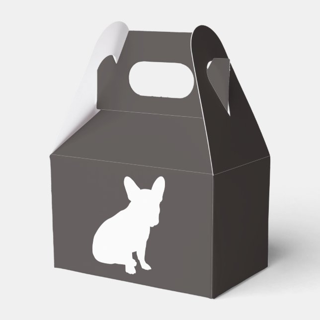 French Bulldog Theme Party - Baby Shower Neutral Favor Box (Front Side)