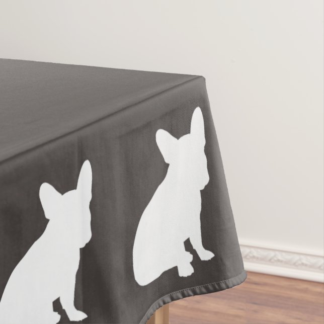 French Bulldog Theme Party - Baby Shower Neutral Tablecloth (In Situ)
