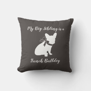 French Bulldog Theme Party - Baby Shower Neutral Throw Pillow