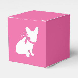 French Bulldog Theme Party - Baby Shower Pink Favor Box