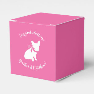 French Bulldog Theme Party - Baby Shower Pink Favor Box