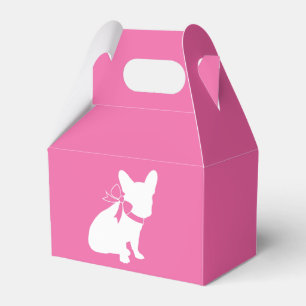 French Bulldog Theme Party - Baby Shower Pink Favor Box