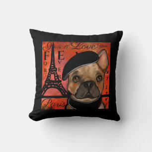 FRENCH BULLDOG THROW PILLOW
