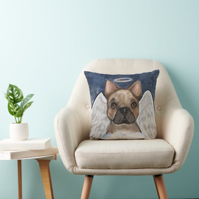 FRENCH BULLDOG       THROW PILLOW (Chair)