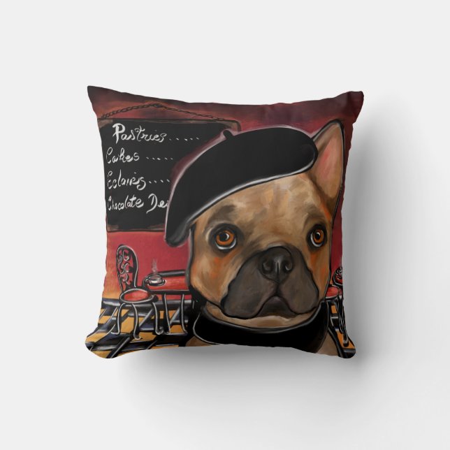 FRENCH BULLDOG      THROW PILLOW (Front)