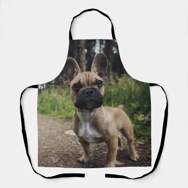 French Bulldog Throw Pillow Apron (Front)