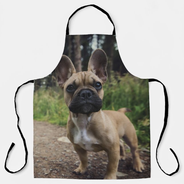 French Bulldog Throw Pillow Apron (Front)