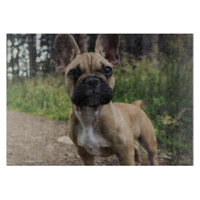 French Bulldog Throw Pillow Cutting Board (Front)