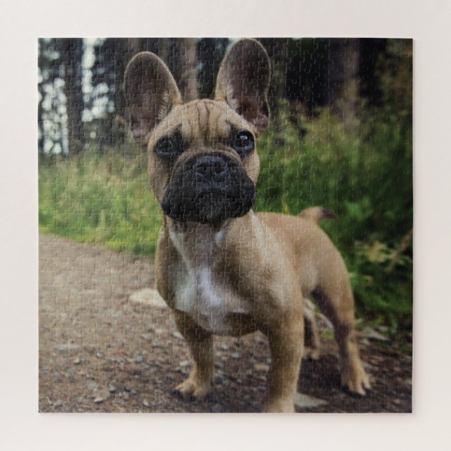 French Bulldog Throw Pillow Jigsaw Puzzle (Vertical)