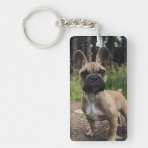French Bulldog Throw Pillow Keychain