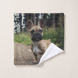 French Bulldog Throw Pillow Wash Cloth