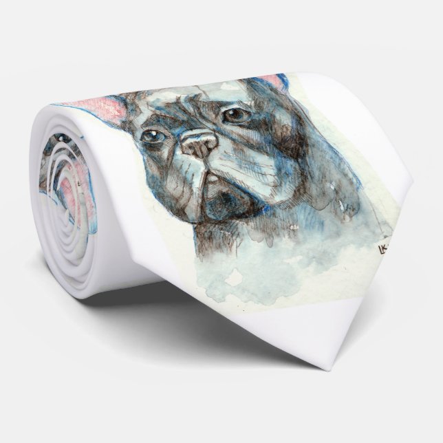 French bulldog tie (Rolled)