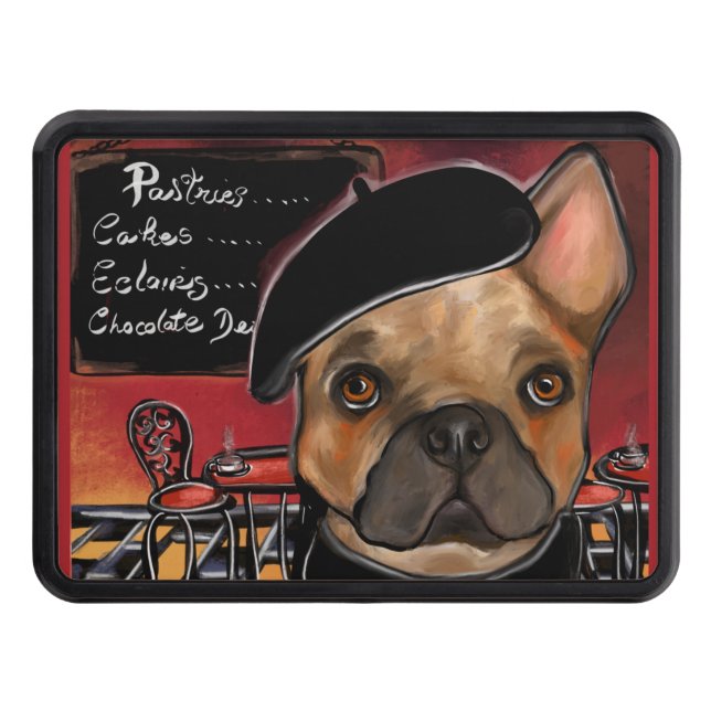 FRENCH BULLDOG       TRAILER HITCH COVER (Front)