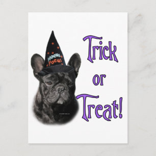 French Bulldog Trick Postcard