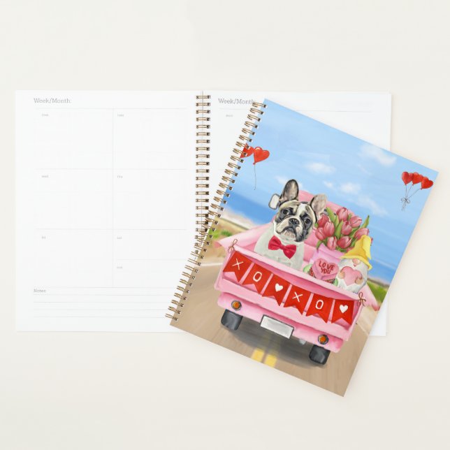French Bulldog Valentine's Day Truck Planner (Display)